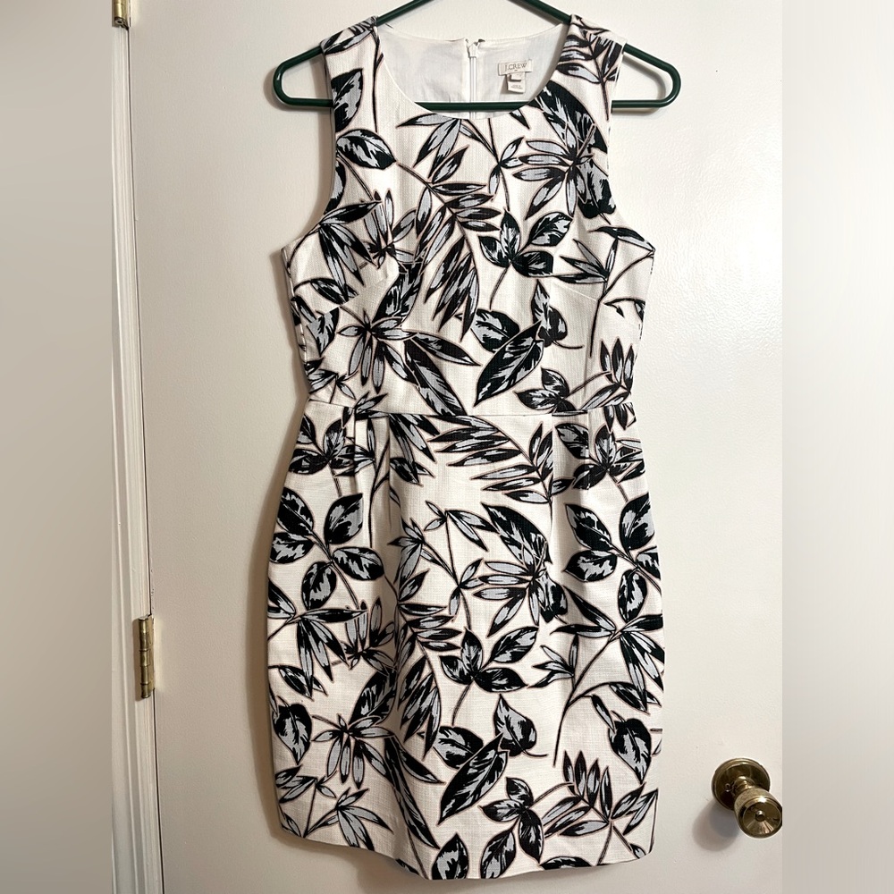 J Crew 100% Cotton Woven Sleeveless Sheath Dress in size 4